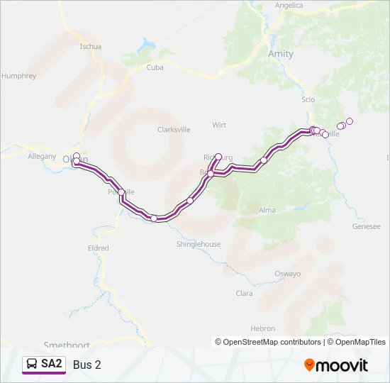 SA2 Bus Line Map
