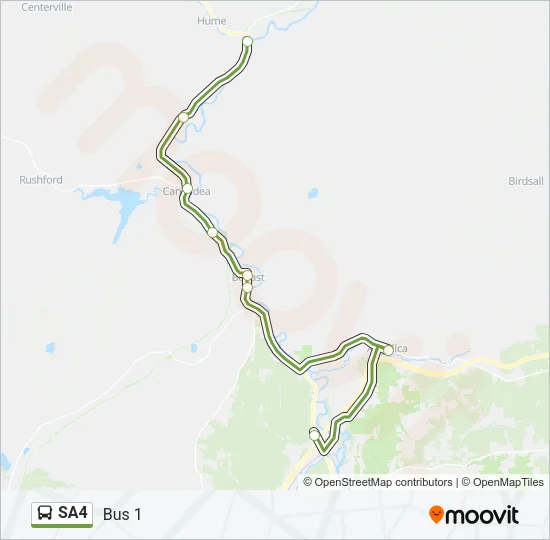 SA4 Bus Line Map