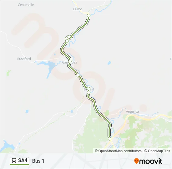 SA4 Bus Line Map