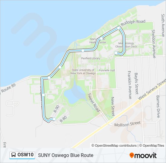 OSW10 Bus Line Map