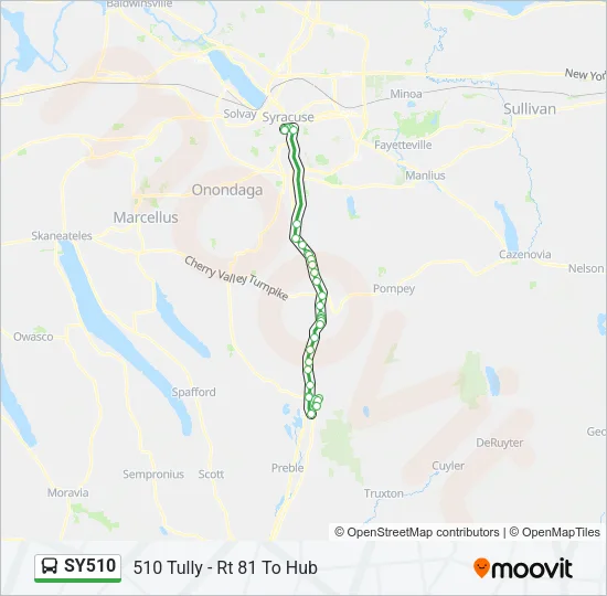 SY510 Bus Line Map