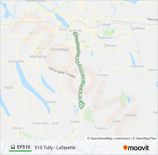 SY510 Bus Line Map