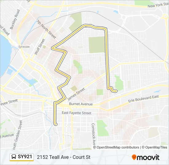 SY921 Bus Line Map