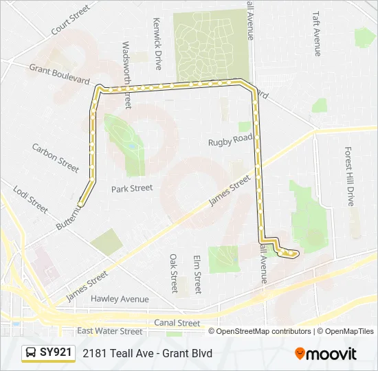 SY921 Bus Line Map