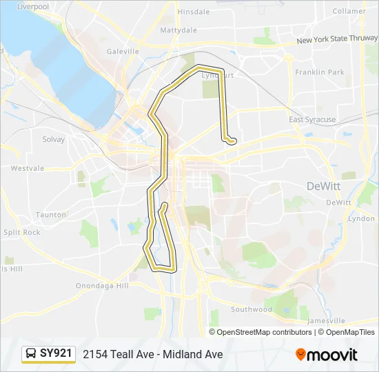 SY921 Bus Line Map