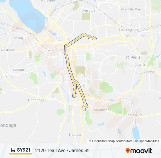 SY921 Bus Line Map