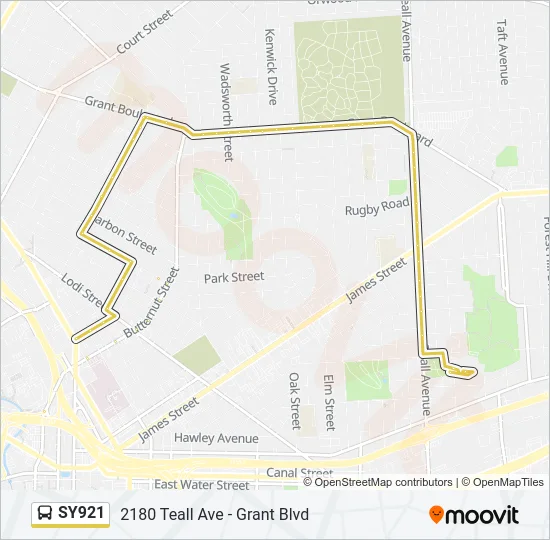 SY921 Bus Line Map