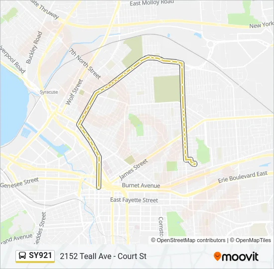 SY921 Bus Line Map