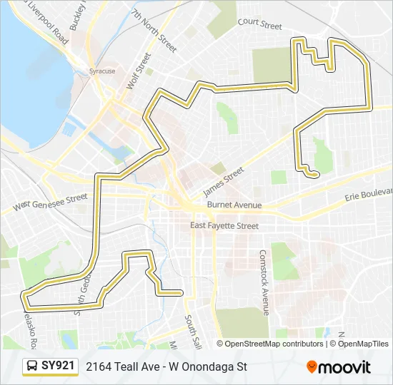 SY921 Bus Line Map