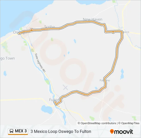 MEX 3 Bus Line Map