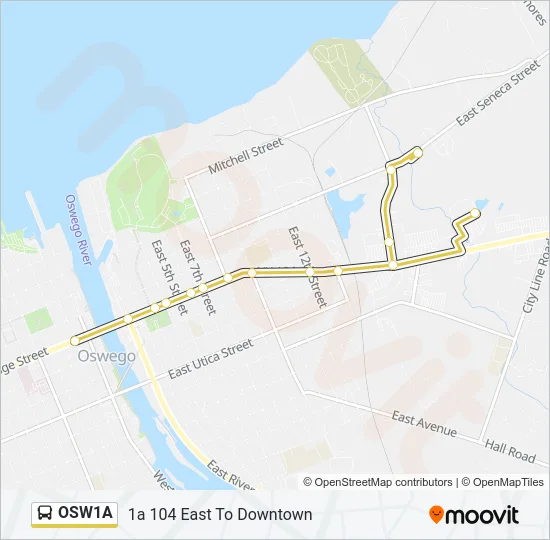 OSW1A Bus Line Map