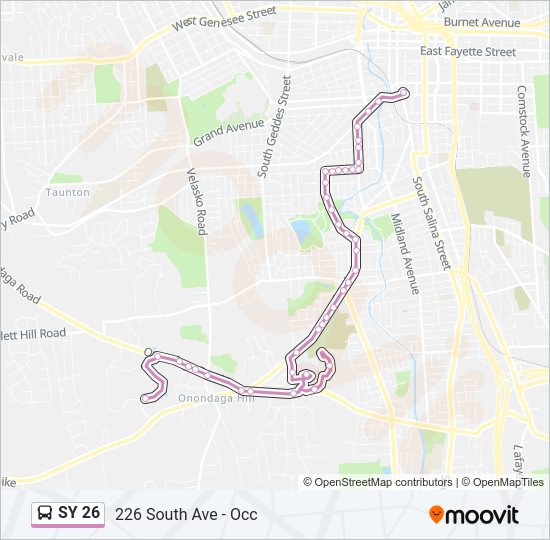 SY 26 Bus Line Map