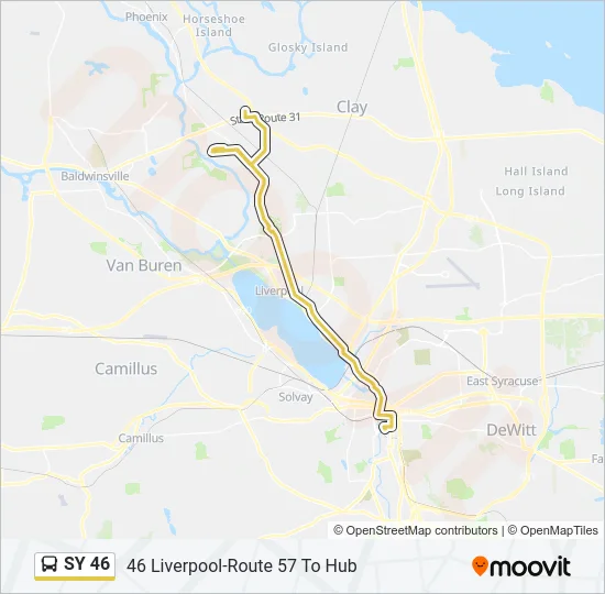 SY 46 Bus Line Map