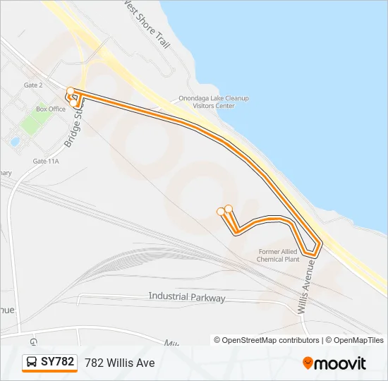 SY782 Bus Line Map