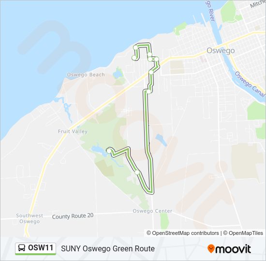 OSW11 Bus Line Map