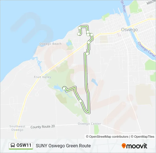 OSW11 Bus Line Map