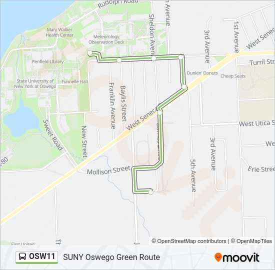 OSW11 bus Line Map