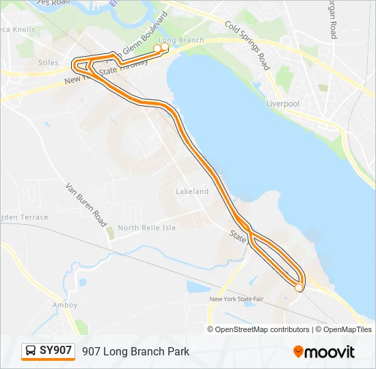 SY907 Bus Line Map
