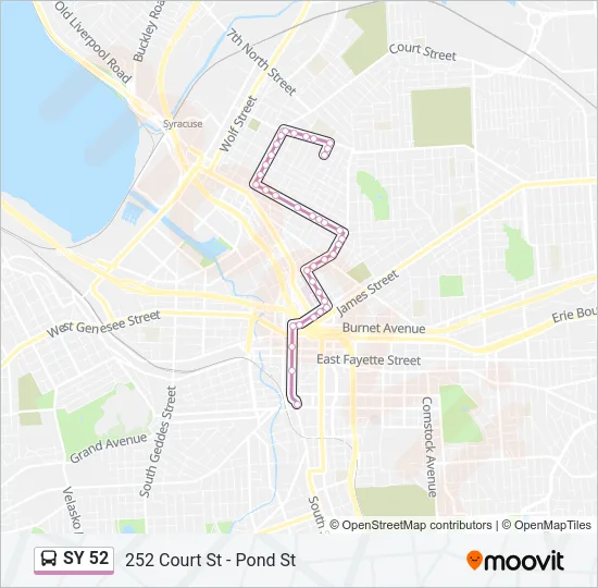 SY 52 Bus Line Map