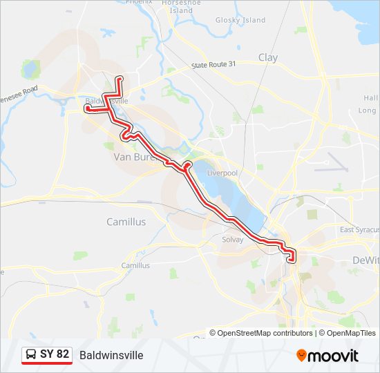 SY 82 Bus Line Map