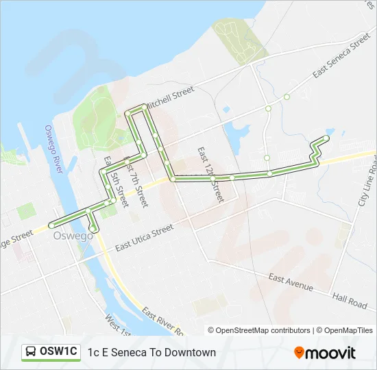 OSW1C Bus Line Map