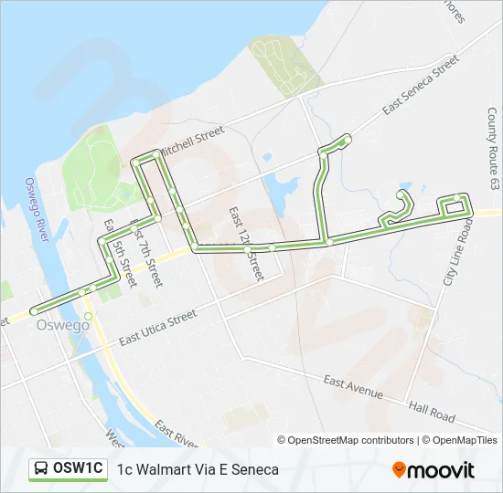 OSW1C Bus Line Map