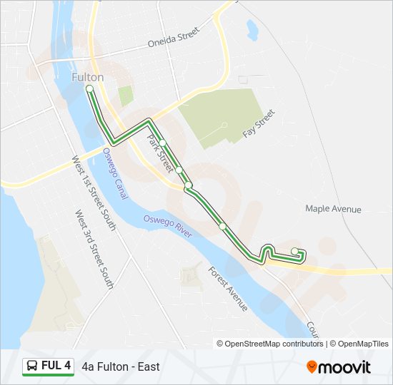 FUL 4 Bus Line Map