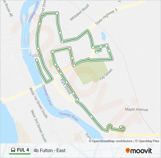 FUL 4 Bus Line Map
