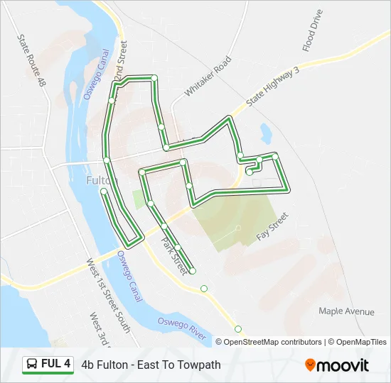 FUL 4 Bus Line Map