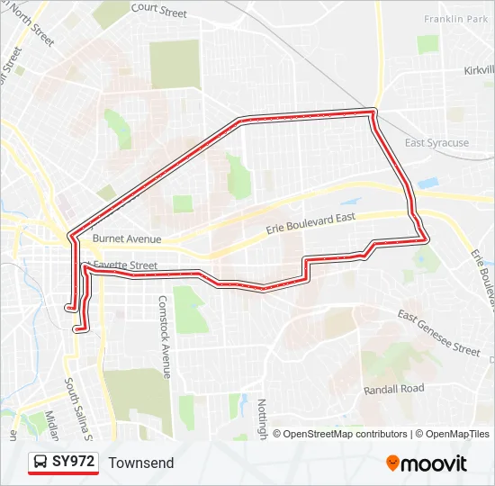 SY972 Bus Line Map