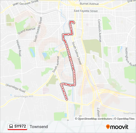 SY972 Bus Line Map