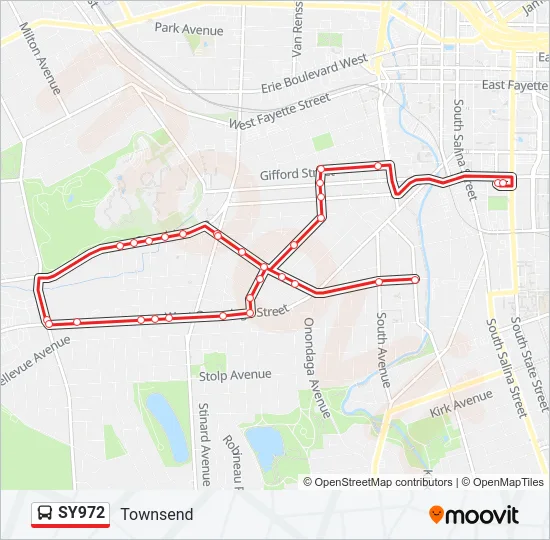 SY972 Bus Line Map