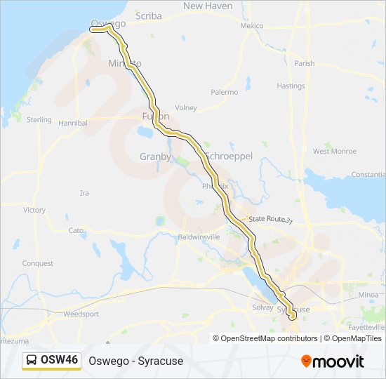 OSW46 Bus Line Map
