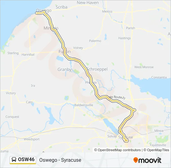 OSW46 Bus Line Map