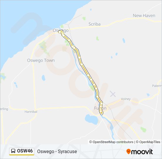 OSW46 Bus Line Map