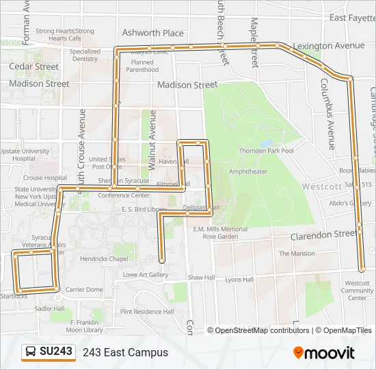 SU243 Bus Line Map
