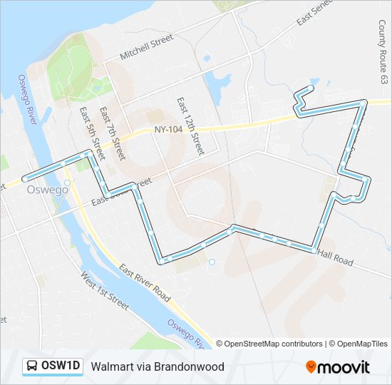 OSW1D Bus Line Map