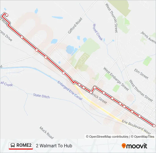 ROME2 Bus Line Map