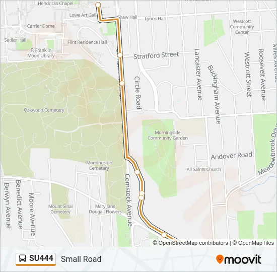 SU444 Bus Line Map