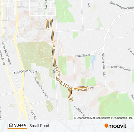 SU444 Bus Line Map