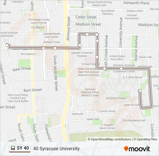 SY 40 Bus Line Map