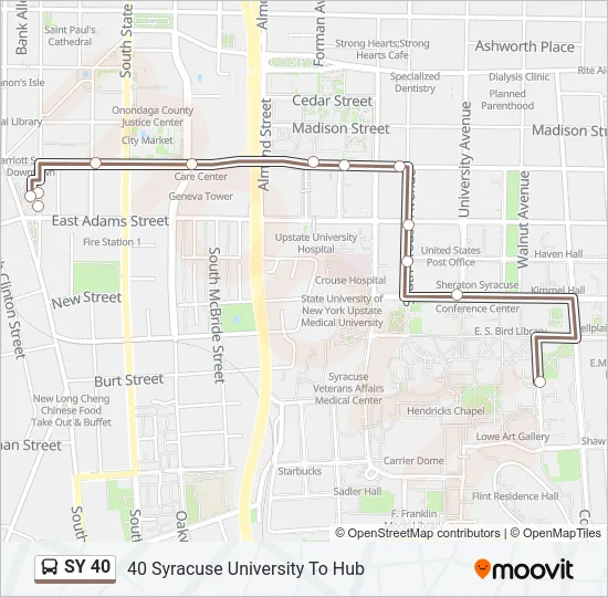SY 40 Bus Line Map