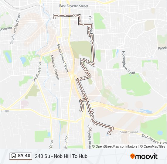 Ruta sy 40: horarios, paradas y mapas - 240 Su - Nob Hill To Hub ...