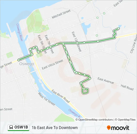 OSW1B Bus Line Map
