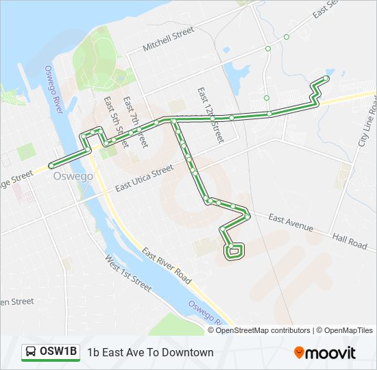 OSW1B bus Line Map