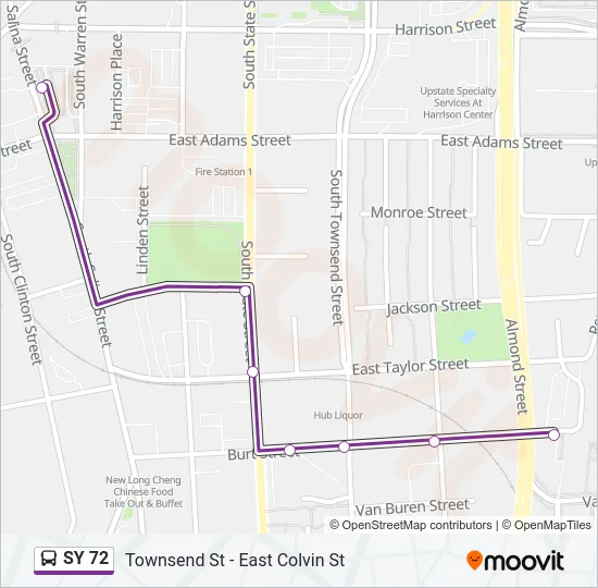 SY 72 Bus Line Map