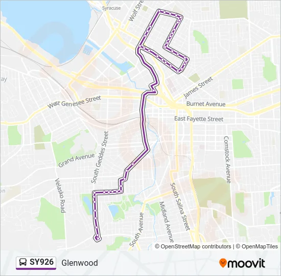 SY926 Bus Line Map