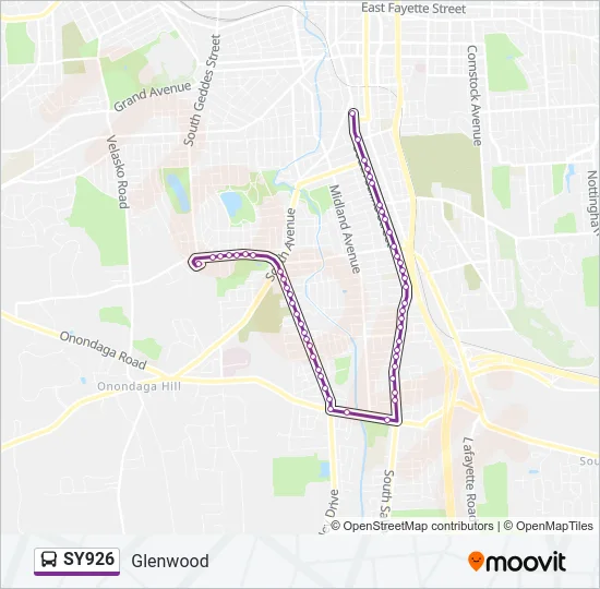 SY926 Bus Line Map