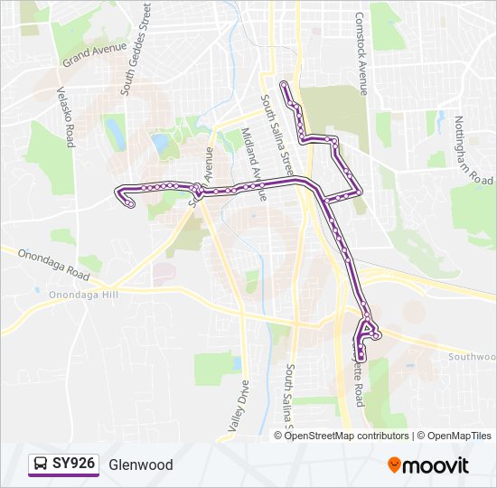 SY926 bus Line Map