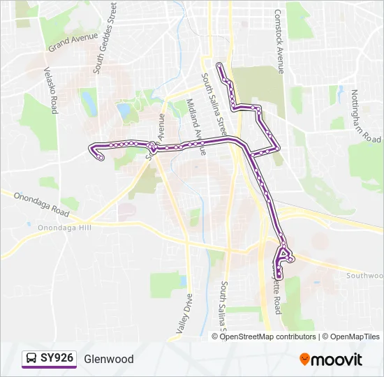 SY926 Bus Line Map